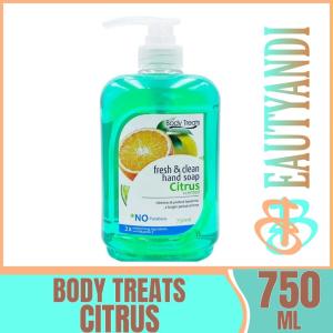 BODY TREATS - Citrus Scented Fresh & Clean hand Soap 750ML ( 1PIECE )