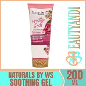 NATURALS WS Prestige Rose + Niacinamide Soothing gel 200ml Softing & Glowing For Face And Body Moisturizers Skincare