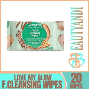 NEW PACKAGING-  Love my Glow By Ws - Deep Cleansing and Exfoliating Facial Wipes 20s | Facial cleansing Wipes