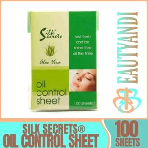 Silk Secret Aloe vera Oil Control Sheet 100 Sheets (2pcs)| Powdered Blotting paper 60 Sheets