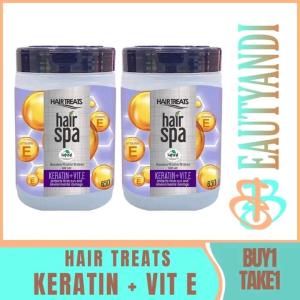 Hair treats (BUY1 TAKE1) Hair Spa Keratin Vitamin E 650g - Hair Care > Hair and Scalp Treatment > Masks | keratin + Vit E