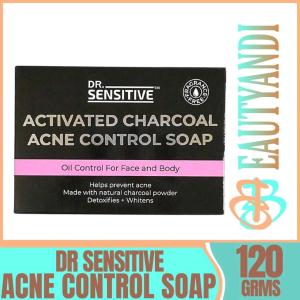 Activated Charcoal Acne Control Soap 120g For Oil Control Face And Body - Dr. Sensitive