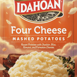 Idahoan Four Cheese Instant Mashed Potatoes Mix - Creamy & Quick Side Dish
