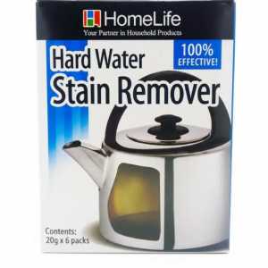 Homelife Hard Water Stain Remover | 100% Effective Limescale Descaler | 6 X 20g Packs for Kettles & Fixtures