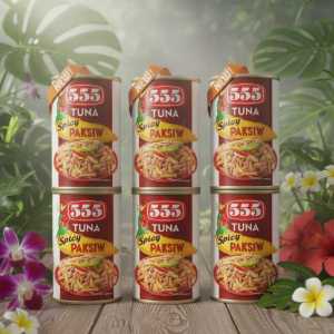 New 555 Tuna Spicy Paksiw | Canned Filipino-style Fish in Vinegar & Chili Sauce