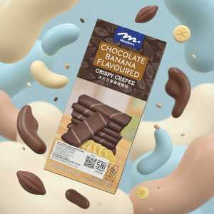 Morinaga Chocolate Banana Crispy Crepes (rolled Wafer Sticks) - Delicious Snack, Sni Certified
