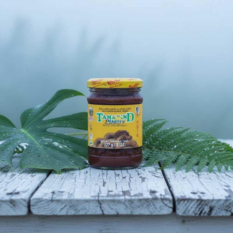 Wiparin Seedless Tamarind Pulp Paste Concentrate, 8 Oz (227g) - Essential Thai & Indian Cooking Ingredient