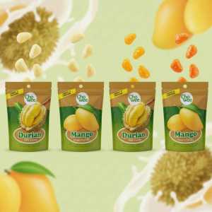 Upi Value Tropical Dried Fruit Snacks Variety Pack: Durian and Mango Chewy candy