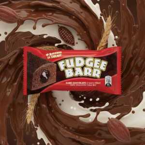 Fudgee Barr Dark Chocolate Cream-filled Cake Bar - 150 Calorie Snack