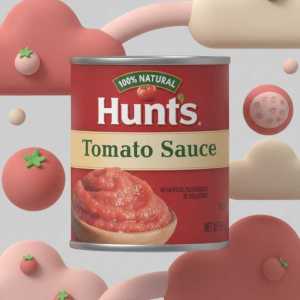 Hunt's 100% Natural Tomato Sauce 822g, Canned Cooking Base, No Artificial Preservatives