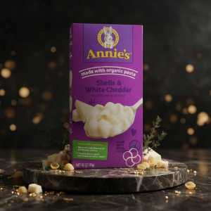 Annie's Shells Organic White Cheddar Macaroni & Cheese 6z - Made with Organic Pasta, Real Cheese, Non-gmo