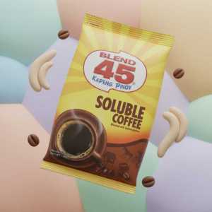 Blend 45 Kapeng Pinoy Soluble Coffee - Robust with Caramel Flavor