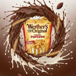 Werther's Original Classic Caramel Popcorn Sweet Snack Mix Bag