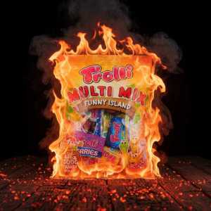 Trolli Multi Mix Funny Island Gummy Candies Bag - Assorted Chewy Sweets
