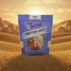Bob's Red Mill Protein Oats for Oatmeal | 10g High Protein Per Serving | 50% More Protein
