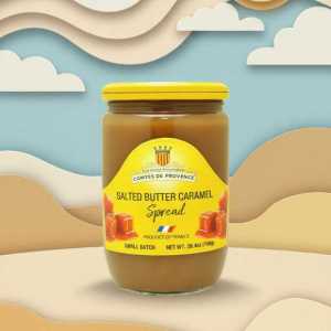 Comtes De Provence Salted Butter Caramel Spread - French Small Batch Dessert Topping (26.5 Oz)