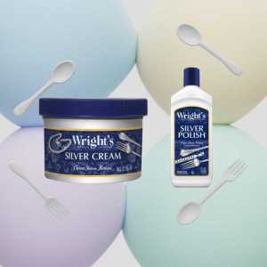 Wright's Silver Cream 227g | Polish 207ml  - Tarnish Barrier Cleaners for Sterling Silver & Silver Plate