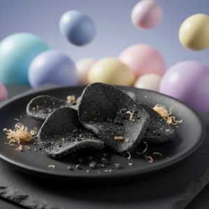 Truffle Flavored Cuttlefish Chips 360g (90gx4) | Crispy Seafood Squid Slices Snack