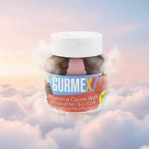 Gurmex Hazelnut Cream with Strawberry & Cocoa Spread - New Swirled Jar