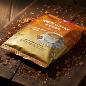 Gold Choice Instant White Coffee Mix - 3-in-1 Creamy Malaysian Style Coffee Sachets