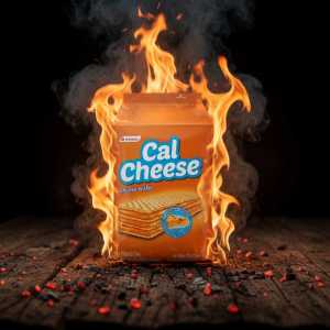 Cal Cheese Cheese Wafer Biscuits | Crispy Layered Savory Snack