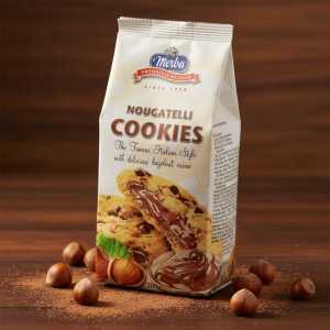 Merba Nougatelli Cookies | Soft Baked Italian Style Cookies with Hazelnut Filling
