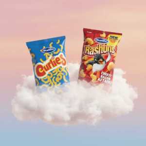 Tayto Curlies Cheese Snacks & Rashuns Cheese and Bacon Flavour Crisps | Iconic Uk/irish Snack Duo
