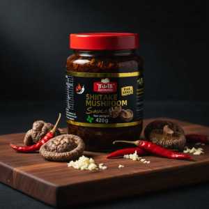 Bai Shan Lou Shiitake Mushroom Sauce Chili Oil Paste 420g - Savory Umami Condiment
