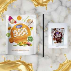 Snacky Veggie Crisps Variety Pack - Hard Veggie Mix & Assorted Flavors (2 Pouches)