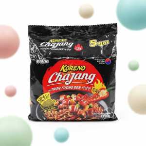Koreno Chajang Instant Noodles 5x78g | Spicy Korean Black Bean Sauce Ramen | Jajangmyeon Style Single Pack
