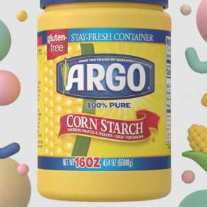 Argo Pure Corn Starch 16oz Gluten Free | Essential Thickener for Baking, Gravies, and Sauces