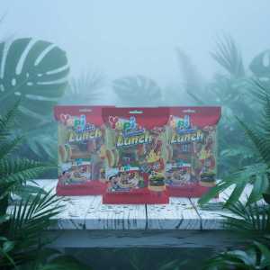 Yupi Gummi Lunch Candy - Fast Food Gummy Assortment (burger, Fries, Hot Dog)