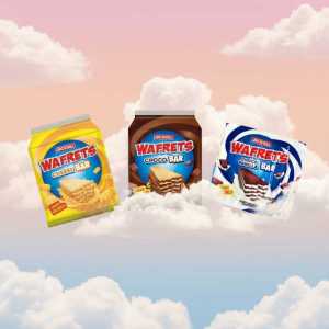 Wafrets Wafer Cookie Variety Pack: Original Butter, Chocolate Choco Bar & Dessert Snacks Assortment