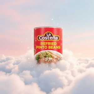 La Costeña Refried Pinto Beans, Authentic Mexican Frijoles Refritos, 20.5 Oz Can