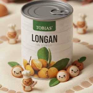 Tobias Longan in Syrup - Canned Tropical Fruit, 565g