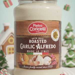 Pietro Coricelli Roasted Garlic Alfredo Pasta Sauce - Creamy Italian Sauce, Made in Italy