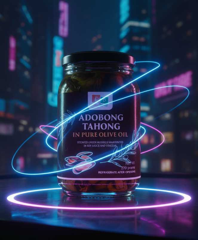 L.o. Eat Adobong Tahong (green Mussels) in Pure Olive Oil | Filipino Gourmet Seafood 220g Jar - Image 3