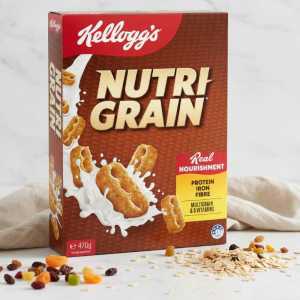 Kellogg's Nutri-grain Breakfast Cereal | Real Nourishment with Protein, Iron, and Fibre