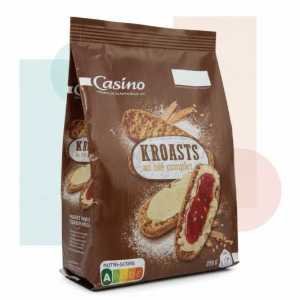 Casino Kroasts whole wheat swedish recipe 225g | Versatile Breakfast Rusks & Biscottes