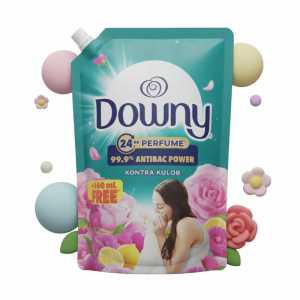 Downy Fabric Conditioner Refill 1.5L - 24h Perfume, 99.9% Antibac Power & Kontra Kulob Anti-musty Freshness