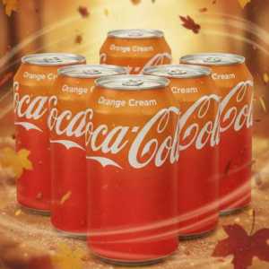 Coca-cola Orange Cream Soda Can - Unique Citrus & Vanilla Flavored Soft Drink