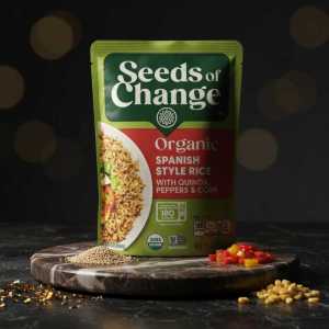 Seeds of Change Organic Spanish Style Rice with Quinoa, Peppers & Corn - 8.5 Oz Ready-to-heat Pouch