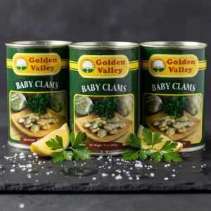 Golden Valley Baby Clams Canned Seafood 283g Pack of 3 - Pack of 3