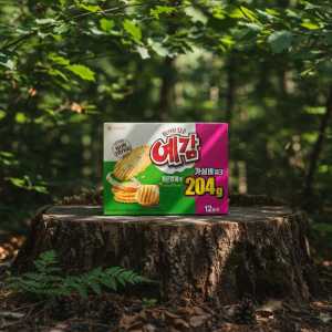 Orion Yegam Roasted Onion Non-fried Potato Chips - 204g (12 Packs)