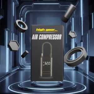 High Gear Portable Digital Air Compressor - Handheld Tire Inflator with Led Display