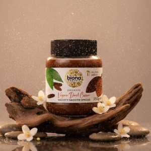 Biona Organic Vegan Dark Cocoa Velvet Smooth Spread - 350g, Palm Oil Free