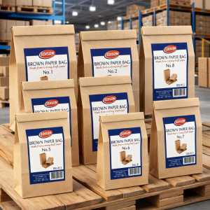 Edison Paper Bag 100pcs - Eco-friendly Fuel Bags in Multiple Sizes (no. 1, No. 2, No. 8, No. 15 to 25)