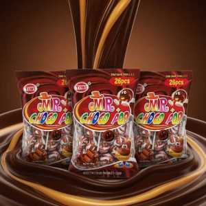 Twi Mr. Choco Pop Candy Lollipops - 20 Pcs Individually Wrapped Chocolate Snacks 180g - Pack of 3