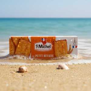 St Michel Le Petit Beurre Biscuits 180g- Traditional French Butter Cookies - Made in France