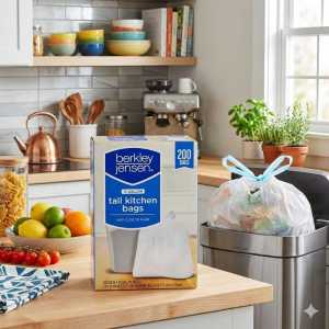 Berkley Jensen 13-gallon Tall Kitchen Bags with Odor Shield - 200 Count